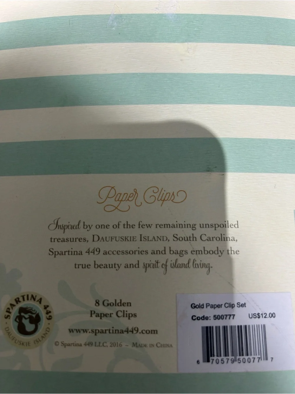 Spartina 449 Paper Clips - Mermaid, Flamingo, Anchor, Starfish (Set of 8)